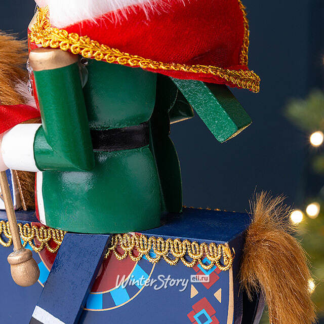 Декоративная фигурка Щелкунчик на Лошадке-Качалке 30 см Due Esse Christmas