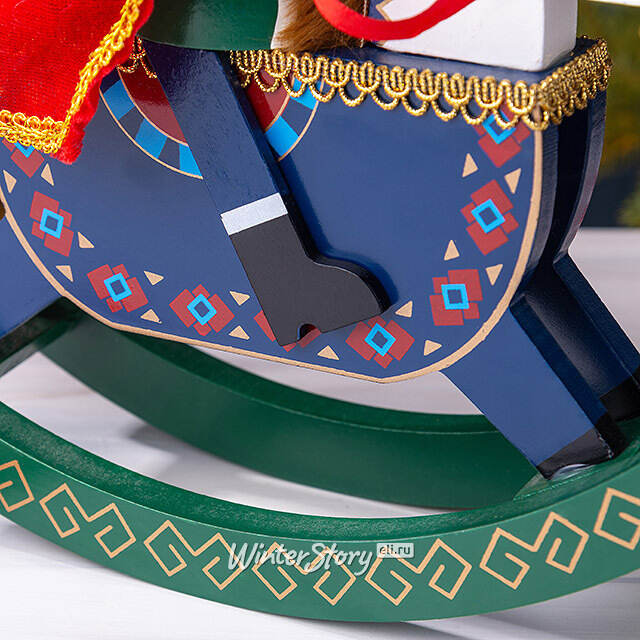 Декоративная фигурка Щелкунчик на Лошадке-Качалке 30 см Due Esse Christmas