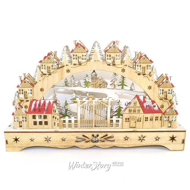 Новогодний светильник Рождество в Уиснере 38*24 см, на батарейках Due Esse Christmas