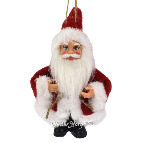 Елочная игрушка Санта Клаус - Добрый Чародей 15 см белый, подвеска Due Esse Christmas