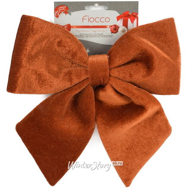 Бант на елку Жозеффа 23*22 см охра Due Esse Christmas