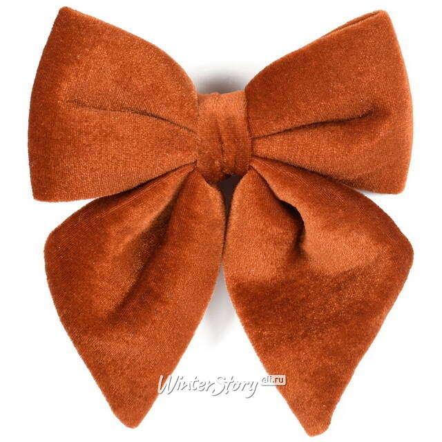 Бант на елку Жозеффа 23*22 см охра Due Esse Christmas