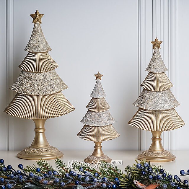 Новогодняя фигурка Елочка Лауретта - Santo Natale 32 см Due Esse Christmas (Ду Эссе Кристмас)