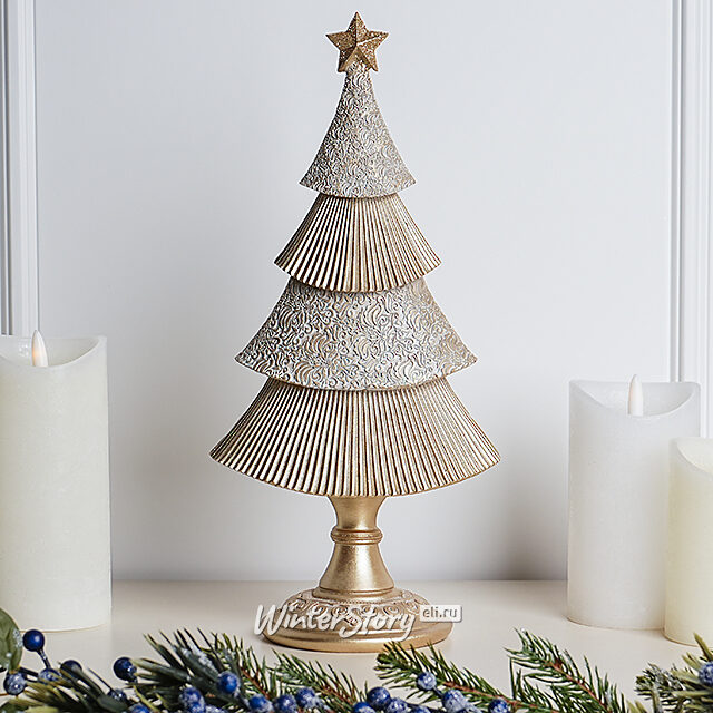 Новогодняя фигурка Елочка Лауретта - Santo Natale 32 см Due Esse Christmas (Ду Эссе Кристмас)