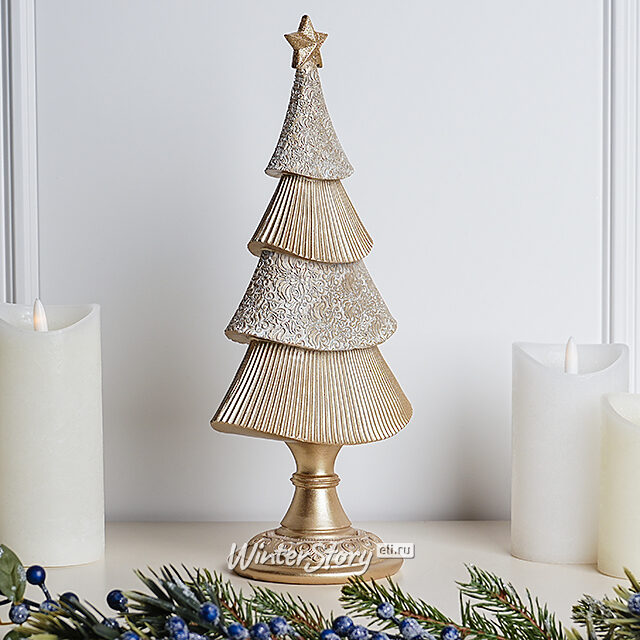 Новогодняя фигурка Елочка Лауретта - Santo Natale 32 см Due Esse Christmas (Ду Эссе Кристмас)