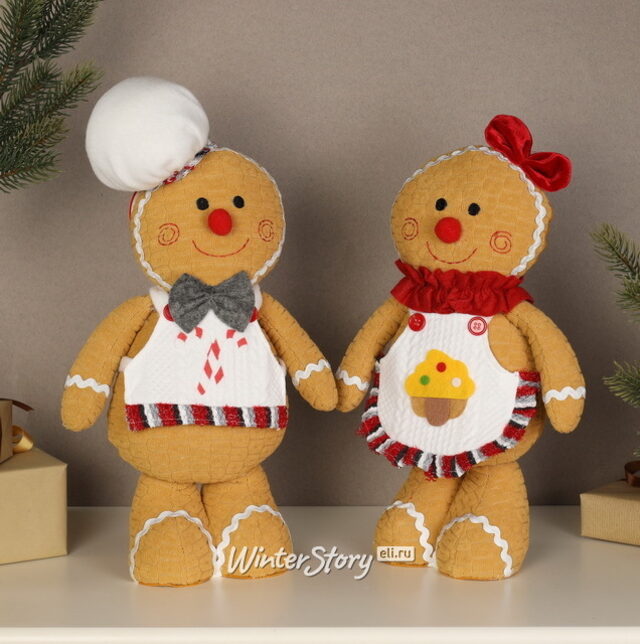 Декоративная фигура Кондитер Николас - Пряничные Истории 40 см Due Esse Christmas