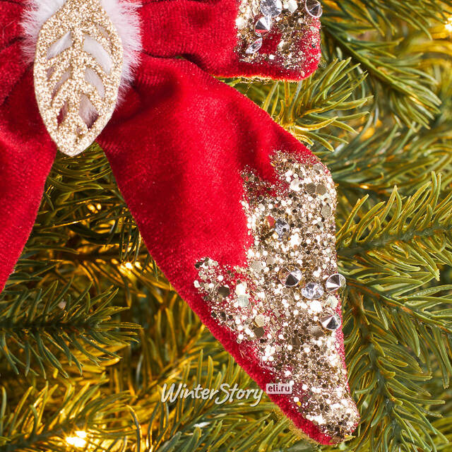 Елочная игрушка Бант Grooverville 15*13 см, подвеска Due Esse Christmas