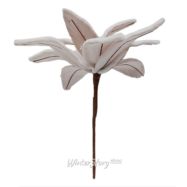 Пуансеттия Georgette 30 см розовая, на стебле Due Esse Christmas