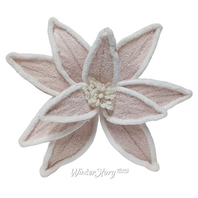 Пуансеттия Georgette 30 см розовая, на стебле Due Esse Christmas