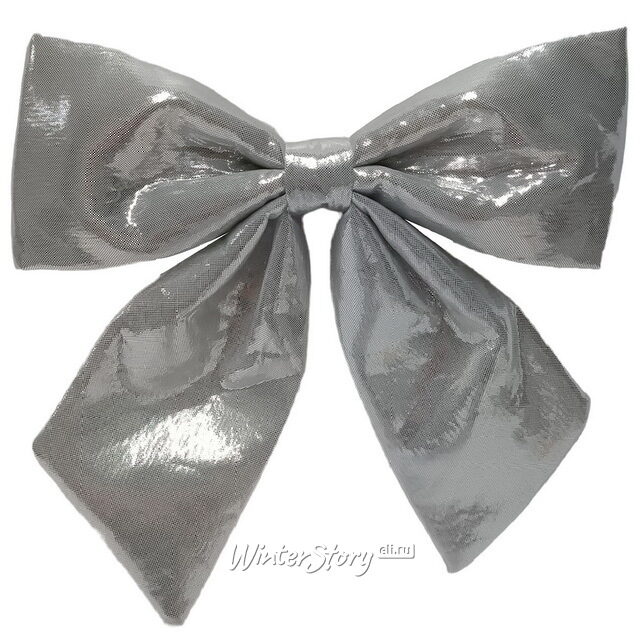 Бант на елку De Lamont 26*22 см серебряный Due Esse Christmas