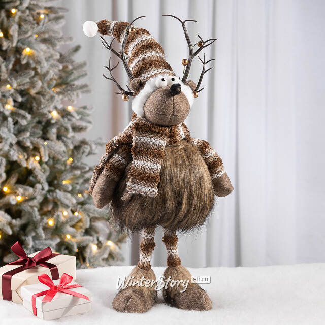 Декоративная фигура Олень Хьюго 50 см Due Esse Christmas (Ду Эссе Кристмас)