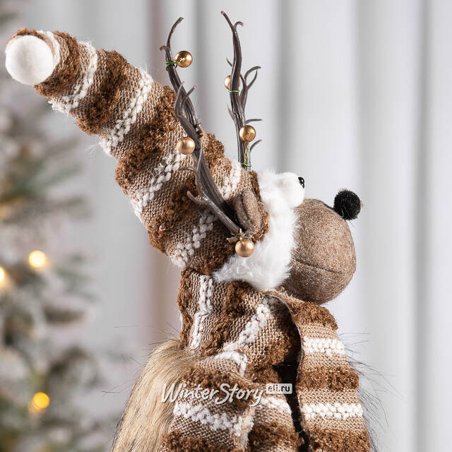Декоративная фигура Олень Хьюго 50 см Due Esse Christmas (Ду Эссе Кристмас)