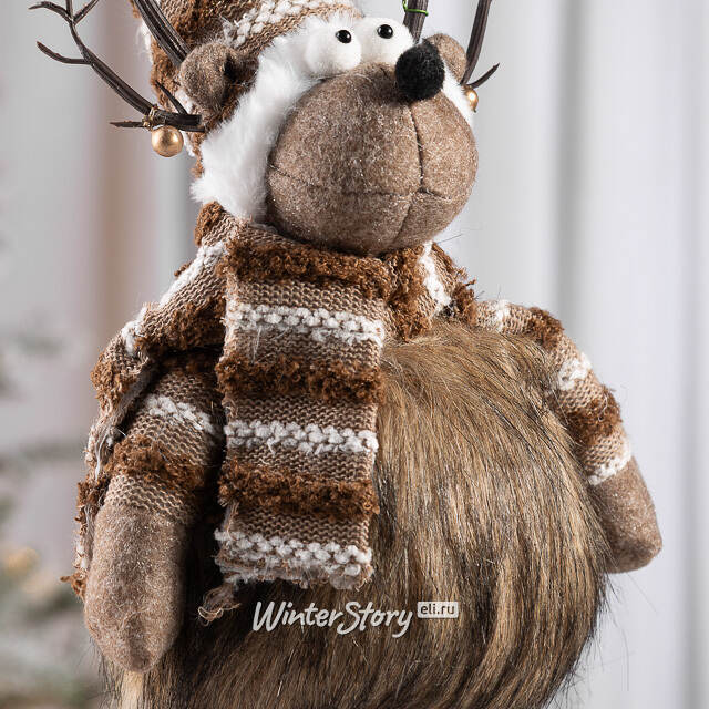 Декоративная фигура Олень Хьюго 50 см Due Esse Christmas (Ду Эссе Кристмас)
