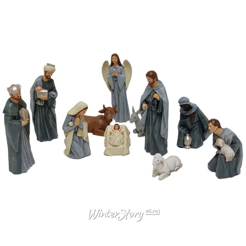 Рождественский вертеп Библейское Сказание 13 см, 11 фигурок Due Esse Christmas