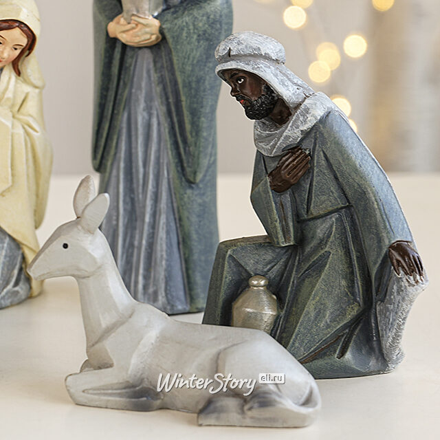 Рождественский вертеп Библейское Сказание 13 см, 10 фигурок, уцененный Due Esse Christmas (Ду Эссе Кристмас)