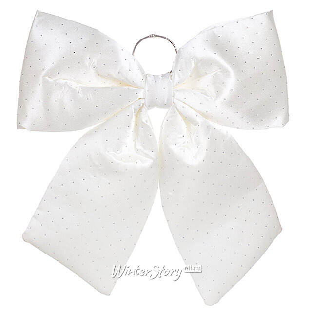 Бант для декора Bianco Diamanti 44*44 см белый Due Esse Christmas