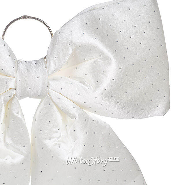 Бант для декора Bianco Diamanti 44*44 см белый Due Esse Christmas