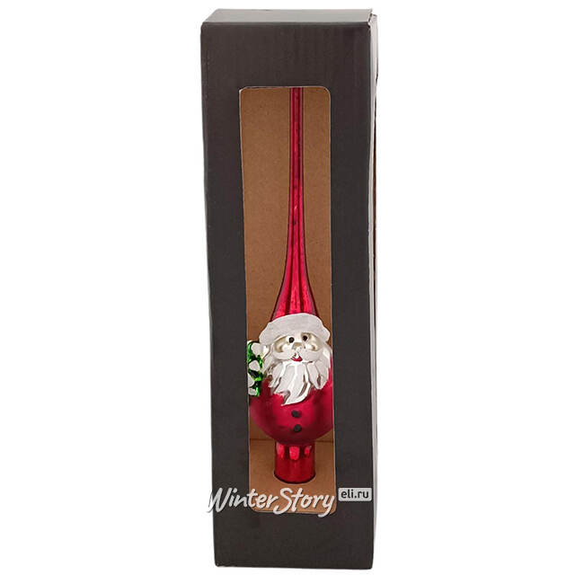 Верхушка на елку Дед Мороз 25 см Due Esse Christmas (Ду Эссе Кристмас)