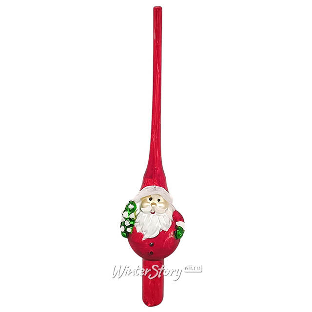 Верхушка на елку Дед Мороз 25 см Due Esse Christmas (Ду Эссе Кристмас)