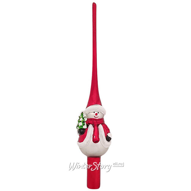 Верхушка на елку Снеговик 25 см Due Esse Christmas (Ду Эссе Кристмас)