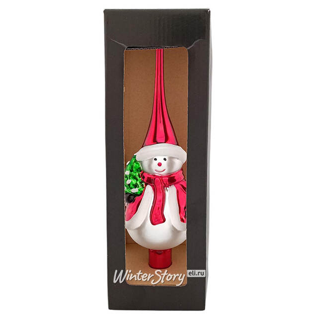 Верхушка на елку Снеговик 29 см Due Esse Christmas (Ду Эссе Кристмас)