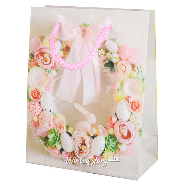 Подарочный пакет Easter Flowers 18*14 см Due Esse Christmas