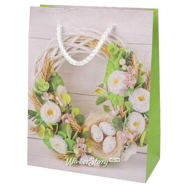 Подарочный пакет Easter Flora 18*14 см Due Esse Christmas