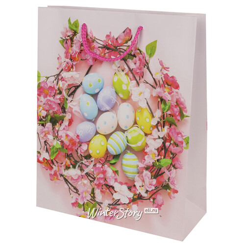 Подарочный пакет Easter Cherry 25*20 см Due Esse Christmas