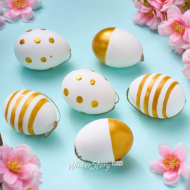 Пасхальные украшения Яйца - Easter Souvenir 6 см, 6 шт Due Esse Christmas