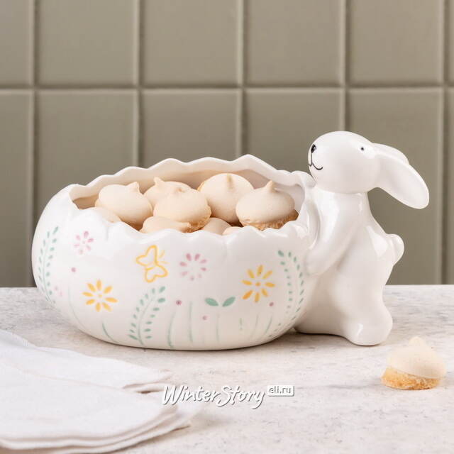 Конфетница Сахарный Кролик 17*9 см Due Esse Christmas (Ду Эссе Кристмас)