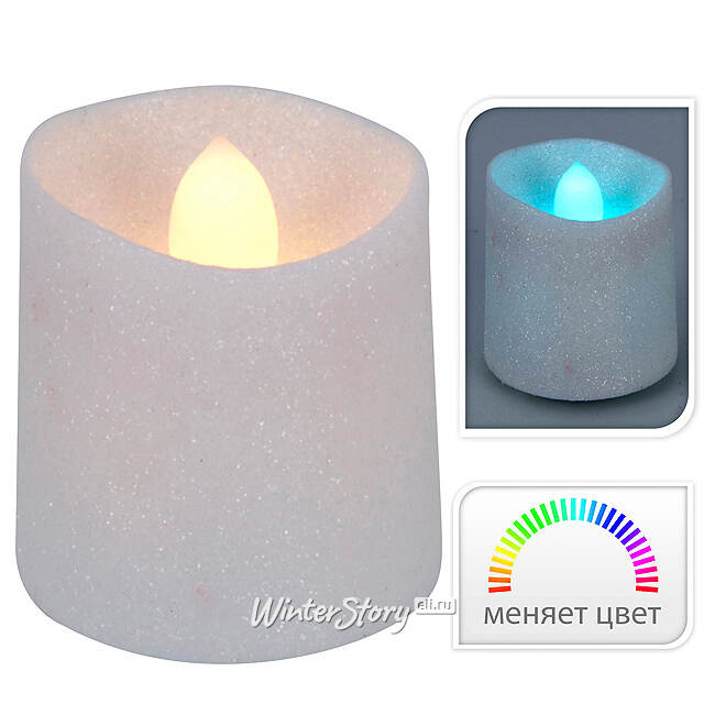Светильник свеча столбик 4.1*3.8 см 6 шт RGB лампа на батарейках Koopman (Купман)