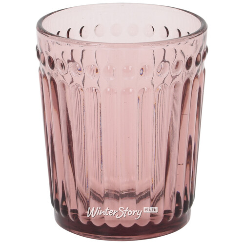 Стакан для воды Шамберте 270 мл розовый, стекло Koopman