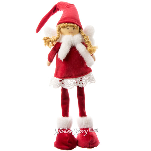 Декоративная фигура Фея Дебора из волшебного Maгдeбуpга 35 см в красном Due Esse Christmas
