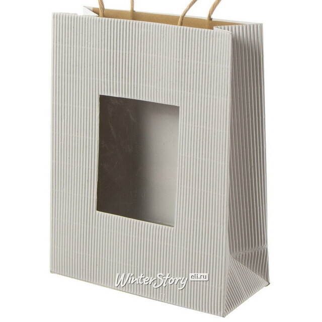 Крафтовый пакет Simple 23*18 см белый Due Esse Christmas