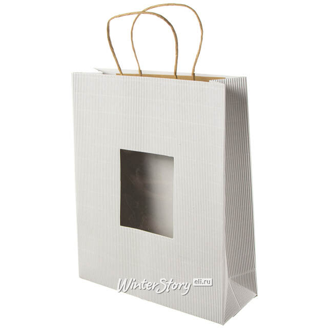 Крафтовый пакет Simple 34*28 см белый Due Esse Christmas