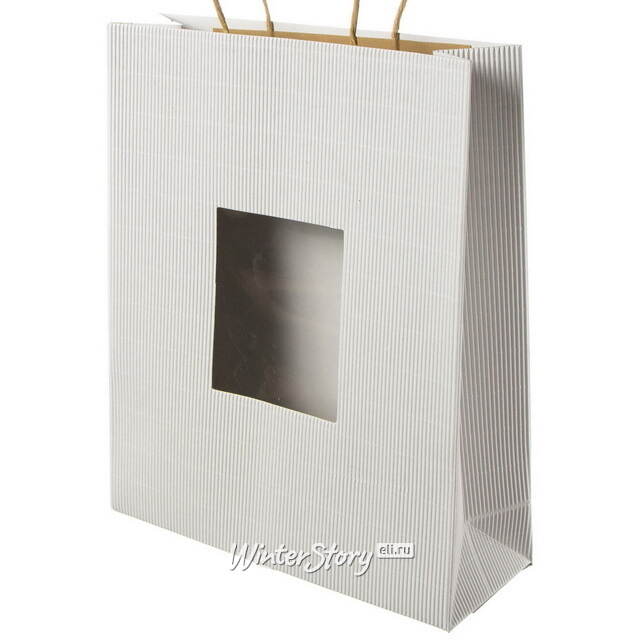 Крафтовый пакет Simple 34*28 см белый Due Esse Christmas