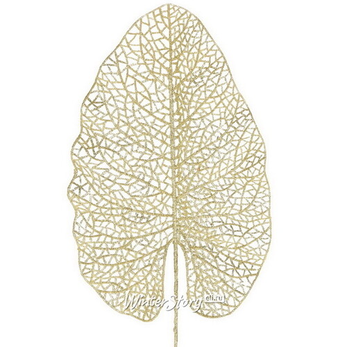 Декоративный лист Ажурная Калатея 67 см светло-золотой Koopman