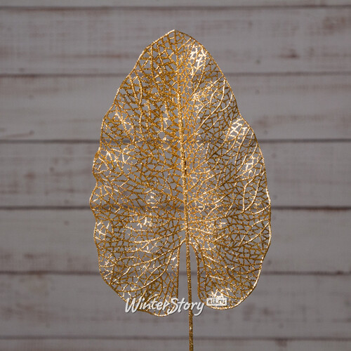 Декоративный лист Ажурная Калатея 67 см золотой Koopman