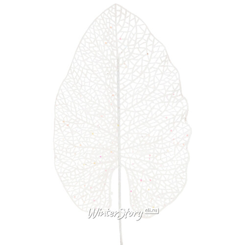 Декоративный лист Ажурная Калатея 67 см белый Koopman