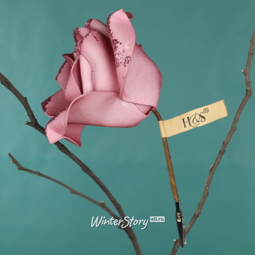 Искусственная роза Ивонн: Adore Aroma 14 см, клипса Koopman