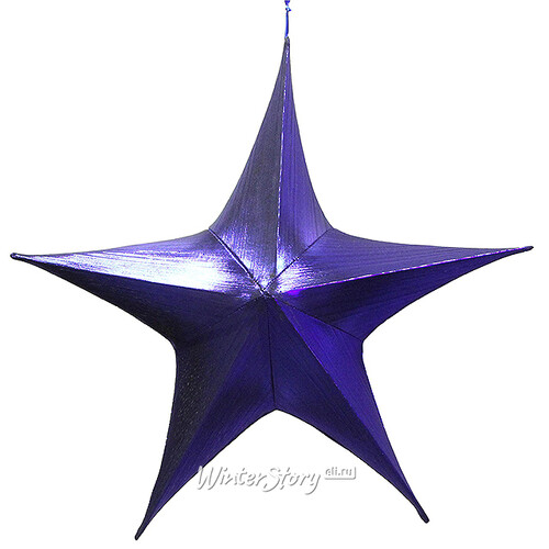 Большая объемная звезда Искра 80 см синяя Snowhouse