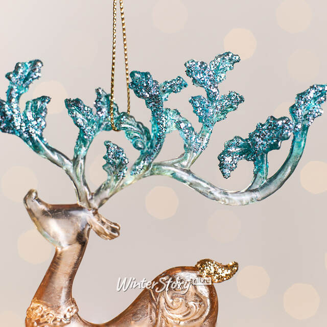 Елочная игрушка Олень Джефф 15 см Kurts Adler