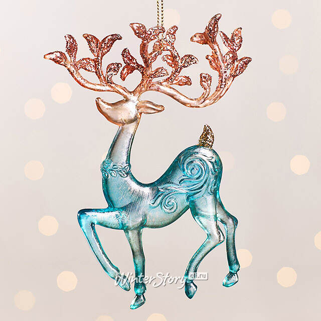 Елочная игрушка Олень Джоэл 15 см Kurts Adler