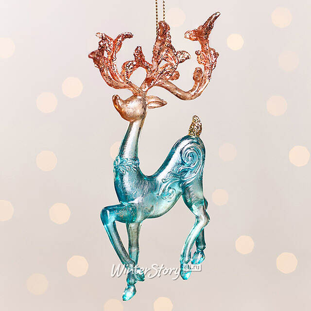 Елочная игрушка Олень Джоэл 15 см Kurts Adler