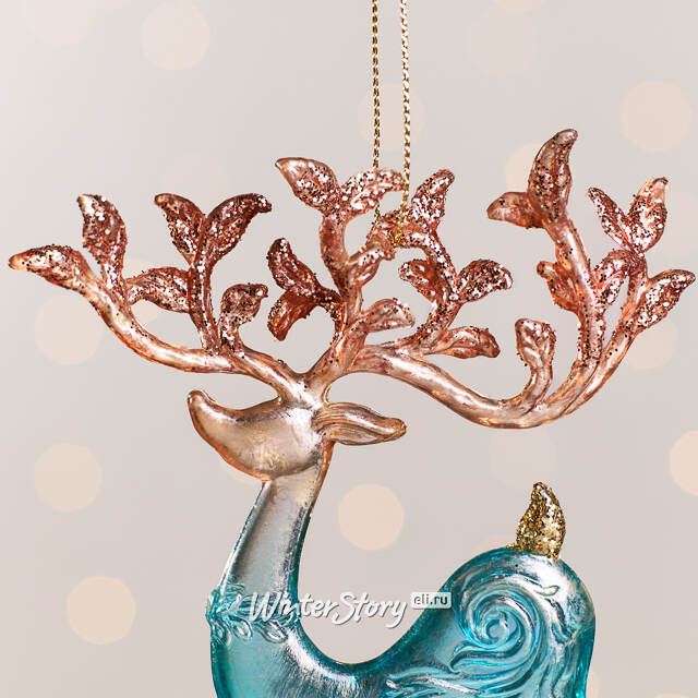 Елочная игрушка Олень Джоэл 15 см Kurts Adler