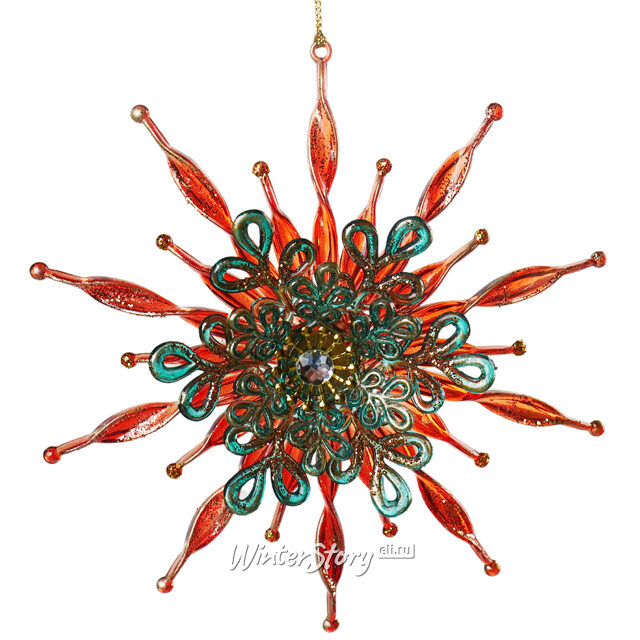 Елочная игрушка Снежинка Хейли 15 см Kurts Adler