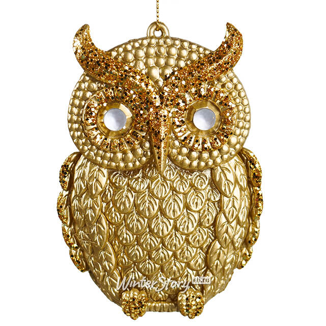 Елочная игрушка Сова Эктелион - Caramel Sunset 11 см Kurts Adler