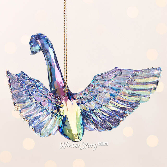 Елочная игрушка Soul Peacock - Лебедь Молли 10 см, подвеска Kurts Adler