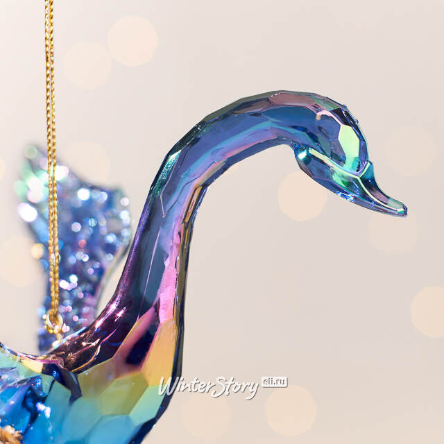 Елочная игрушка Soul Peacock - Лебедь Молли 10 см, подвеска Kurts Adler