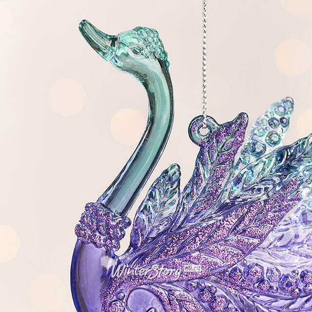 Елочная игрушка Soul Peacock - Лебедь Нил 10 см, подвеска Kurts Adler